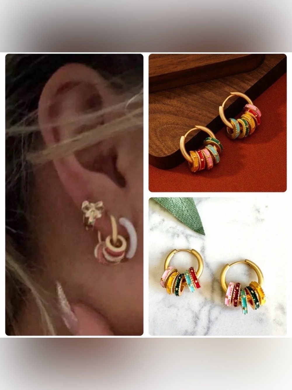2/$30🌵 Multicolor Mini Hoops Huggies Hoop Earrings Classic Delicate Jewelry NEW